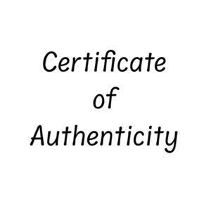 Certificate of Authenticity